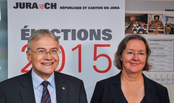 Claude Hêche et Anne seydoux, les deux représentants jurassien au Conseil des Etats
